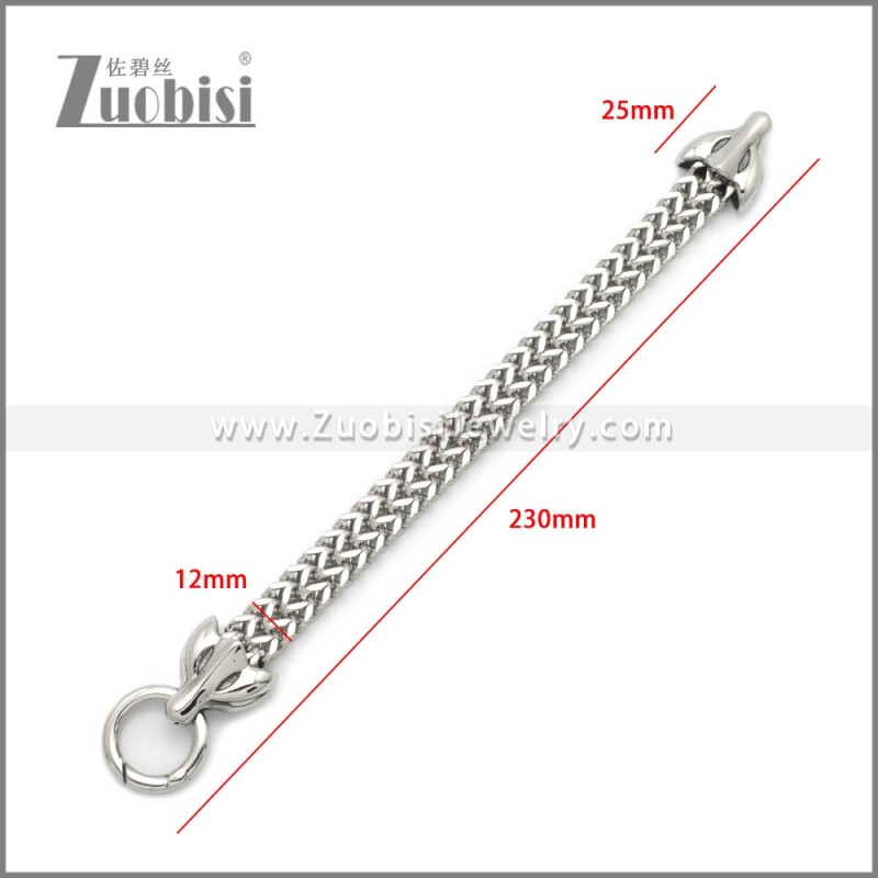 Stainless Steel Fox Bracelet b010142S