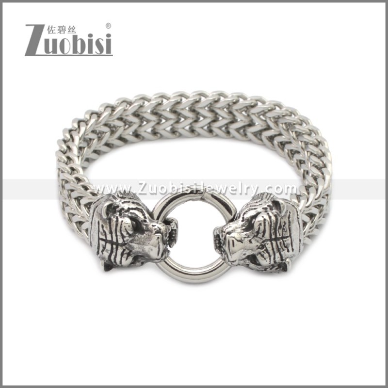 Stainless Steel Tiger Bracelet b010145S