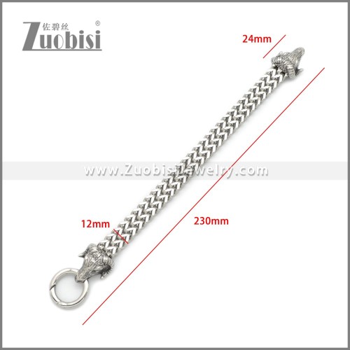 Stainless Steel Sheep Bracelet b010137S