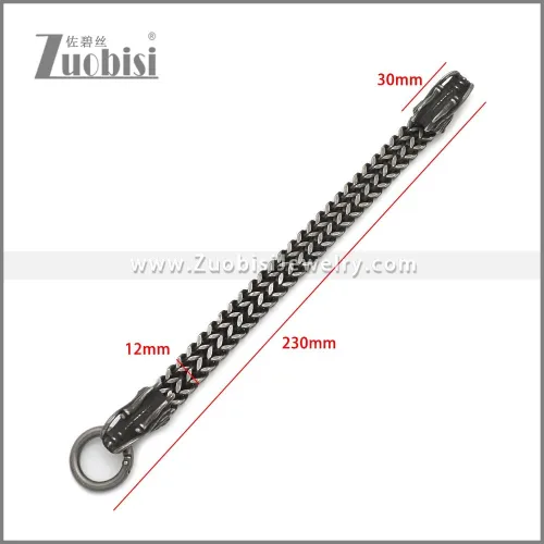 Antique Stainless Steel Dragon Bracelet b010133A