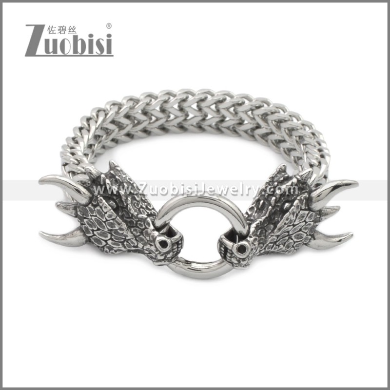 Stainless Steel Dragon Bracelet b010144S