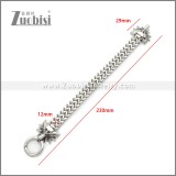 Stainless Steel Dragon Bracelet b010143S