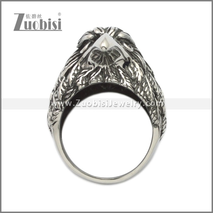 Stainless Steel No Eyeball Eagle Ring r008998SA1