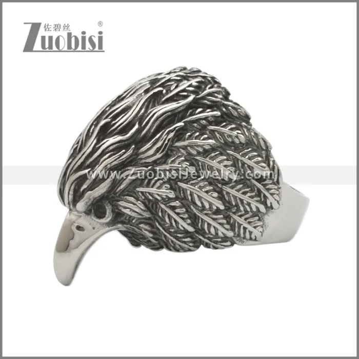 Stainless Steel No Eyeball Eagle Ring r008998SA1