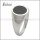Matte Stainless Steel Enamel Ring r009056S1