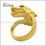 Your 24K Stainless Steel China Dragon Ring Gold Size 12 r009069G