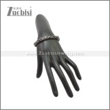 0.6CM Wide Black Stainless Steel Jewelry Set s002982A
