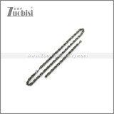 8mm Wide Stainless Steel Jewelry Set s002986A