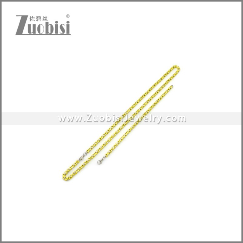 4mm Stainless Steel Jewelry Set s002977S4