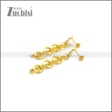 Gold Plated Tassel Stainless Steel Earrings e002242G