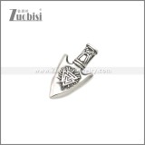 Stainless Steel Oden Viking Axe Pendant Silver p011210SA