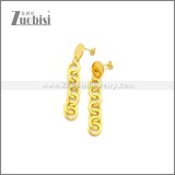 Gold Plated Tassel Stainless Steel Earrings e002242G