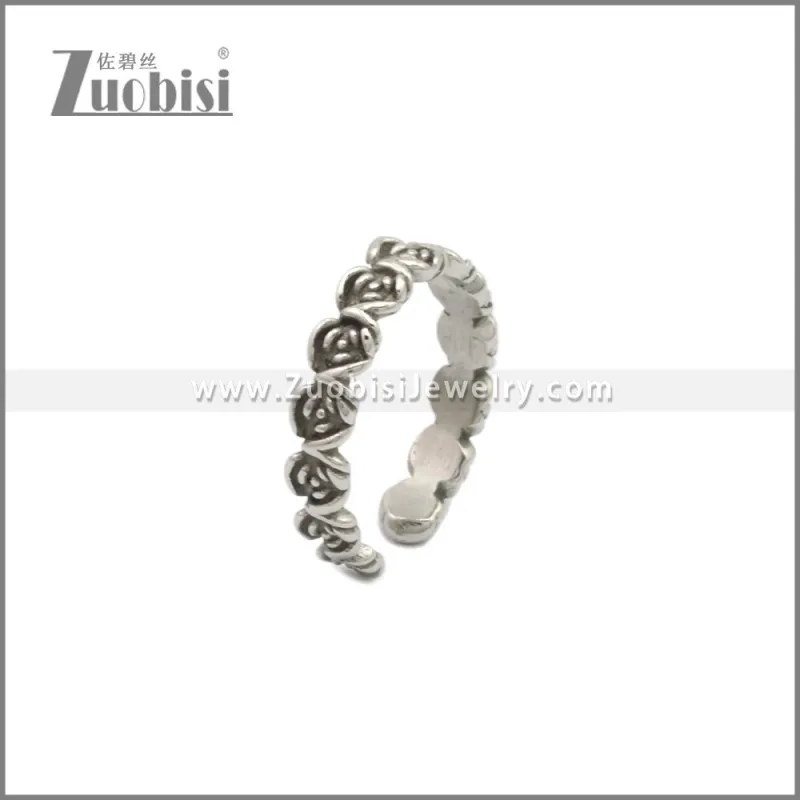 Girly Stainless Steel Rose Rings r009109SA