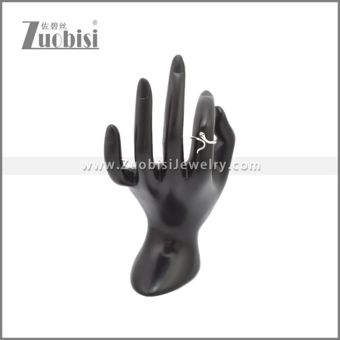 925 Sterling Silver Snake Adjustable Rings for Girls r009124S