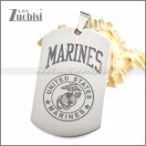 Silver Stainless Steel Marines Pendant p010423S1