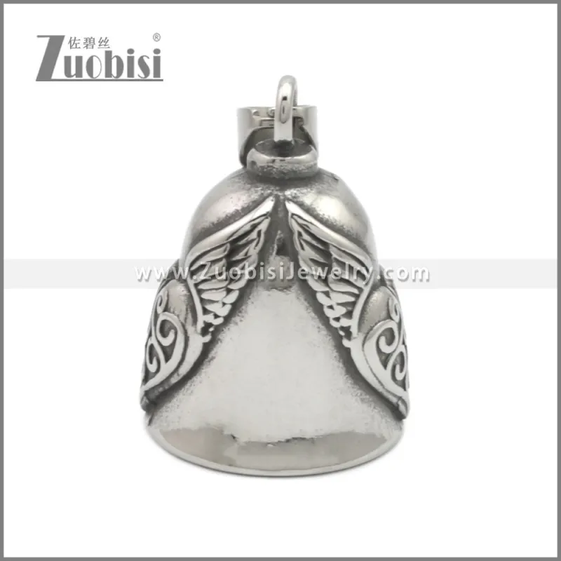 Flying Heart Biker Bell Pendant p011229S