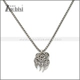 Stainless Steel Bear Paw Pendant with 2 sides Pattern p011228SA
