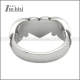 Stainless Steel Wing Heart Rings for Lady Bike Riders r009197SH