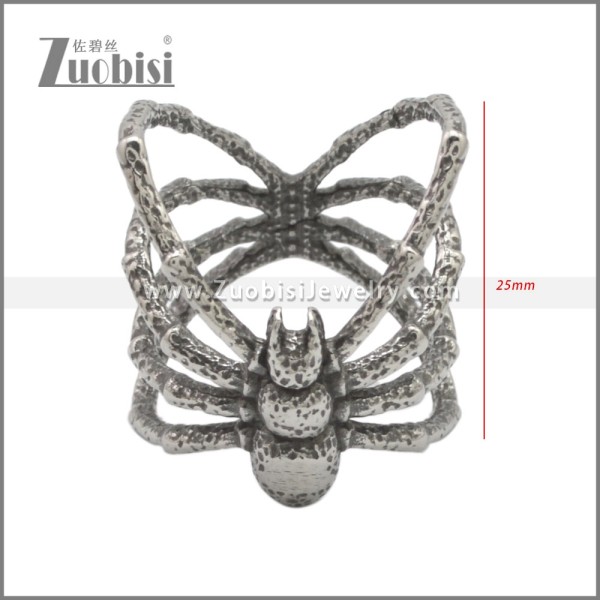 Stainless Steel Spider Rings r009207SA