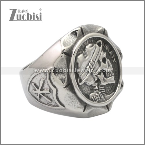 Masculine Stainless Steel Skeleton Skull Rings r009211SA