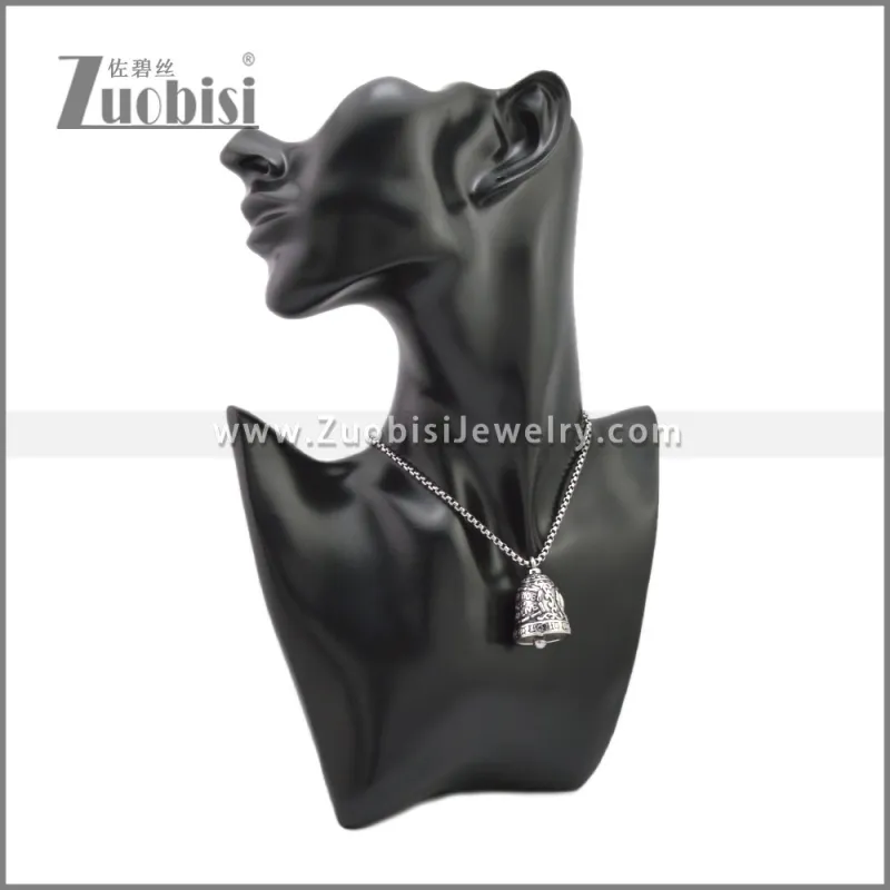 Stainless Steel Motorcycle Bell Biker Pendant p011329SA