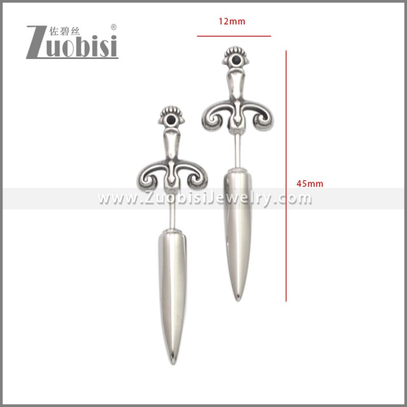 Stainless Steel Earrings e002263S