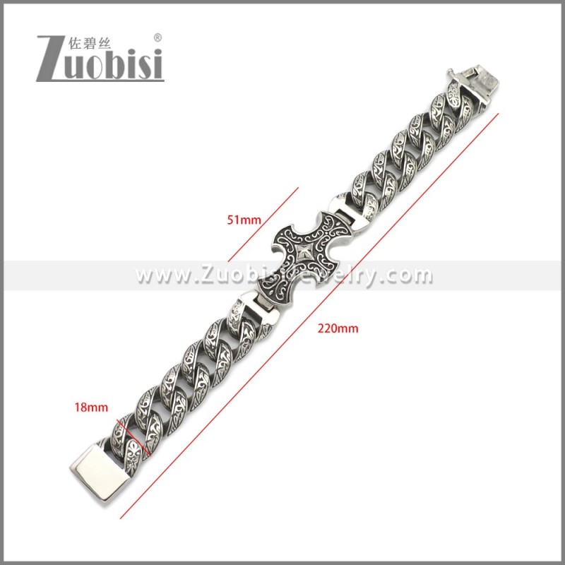 Stainless Steel Bracelet b010328SA