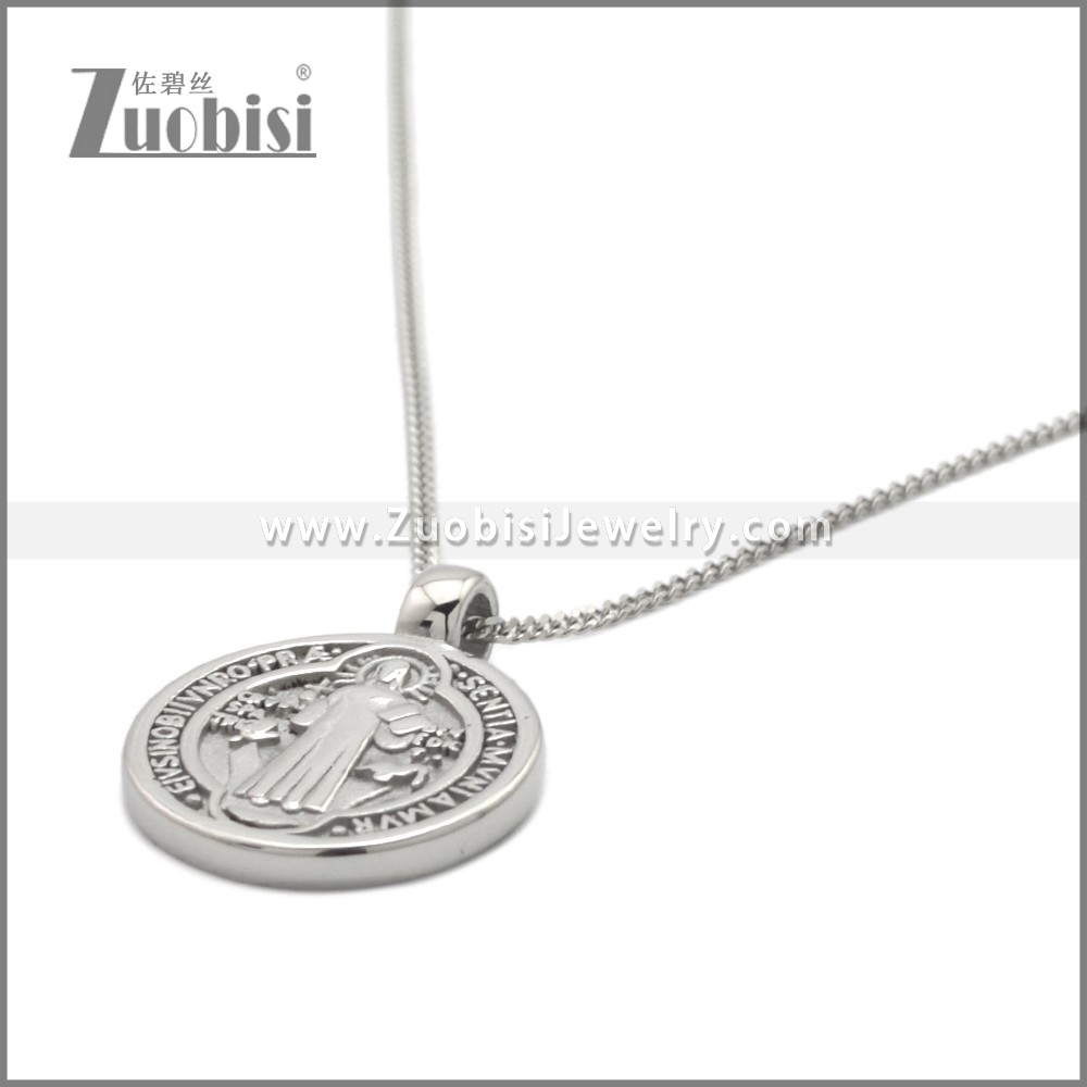 Stainless Steel Necklaces n003368S Zuobisi Jewelry