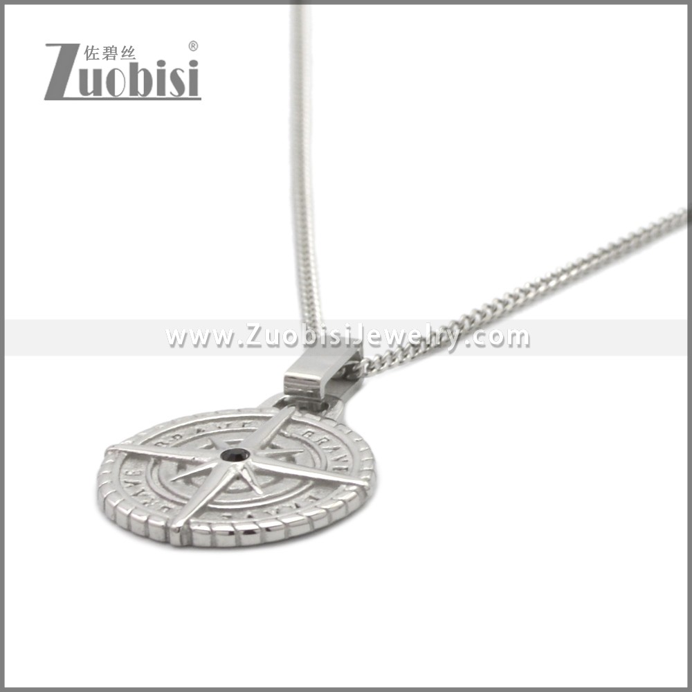 Stainless Steel Necklaces n003366S Zuobisi Jewelry