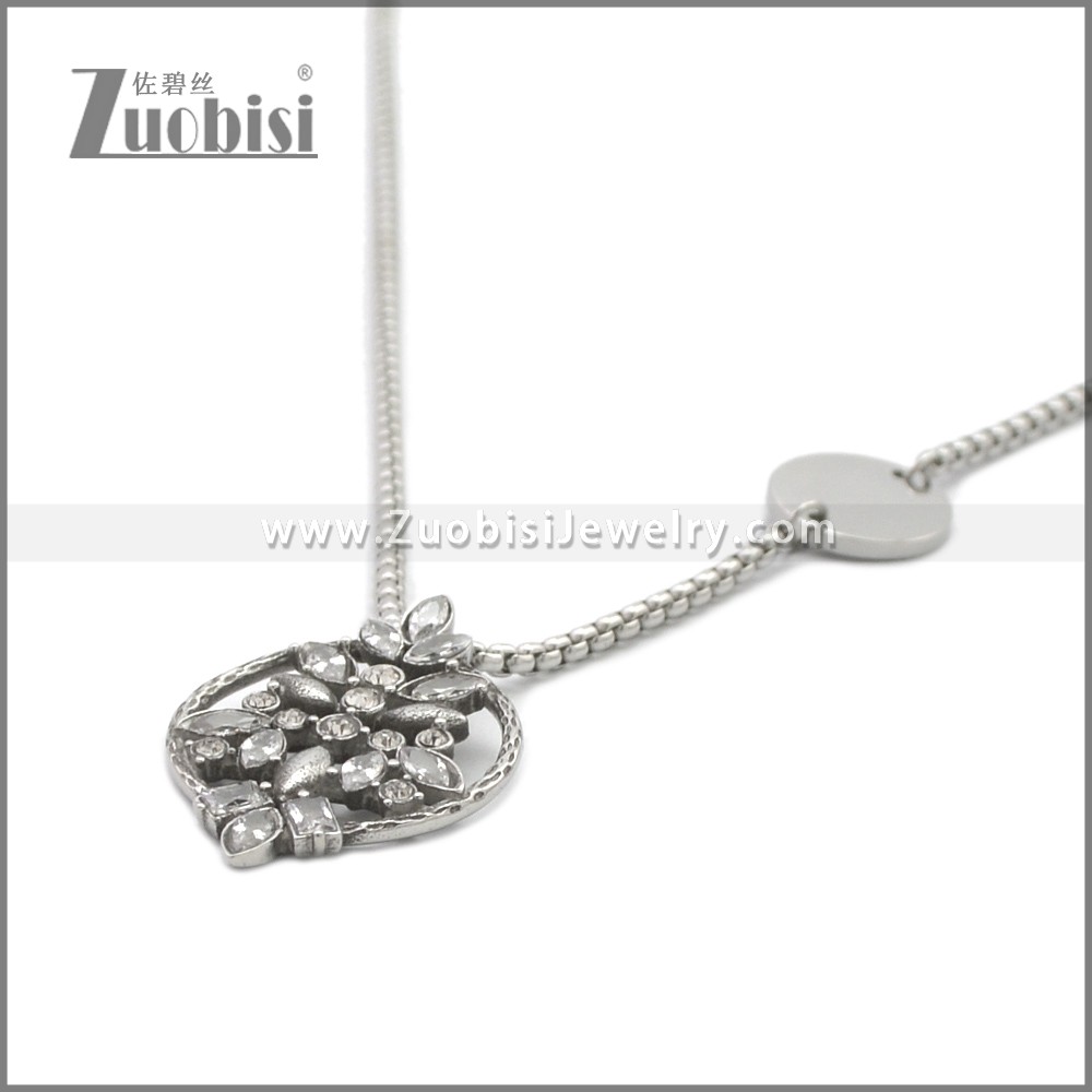 Stainless Steel Necklaces n003365S Zuobisi Jewelry