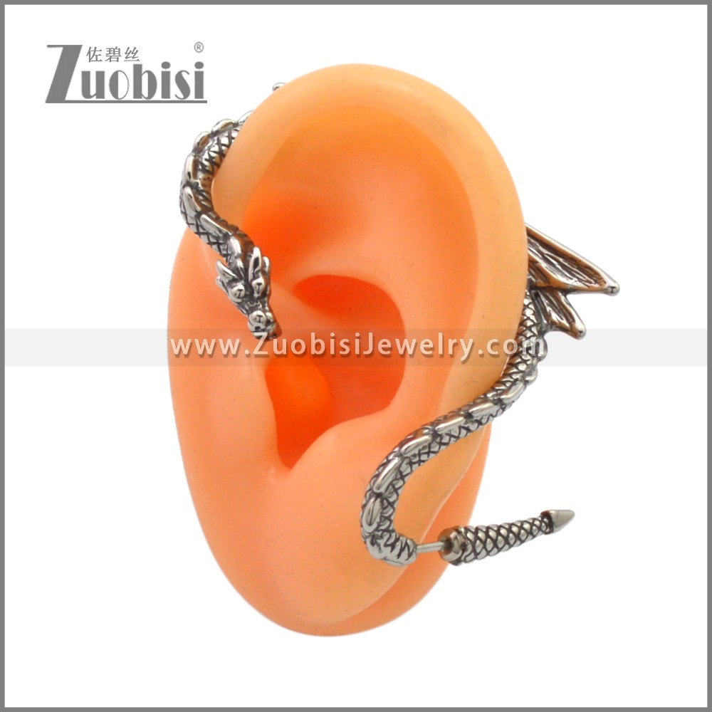 Stainless Steel Earrings e002271SA Zuobisi Jewelry