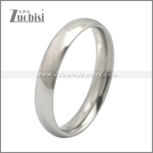 4MM Wide Silver Tone Stainless Steel Rings r009500S (10pcs price)