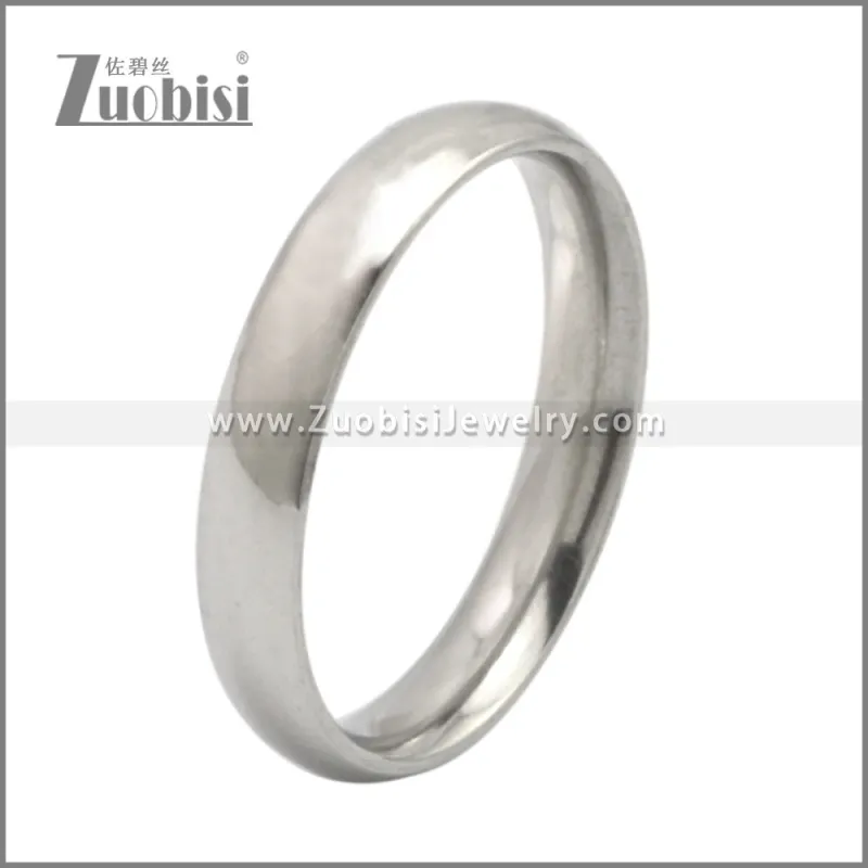 4MM Wide Silver Tone Stainless Steel Rings r009500S (10pcs price)