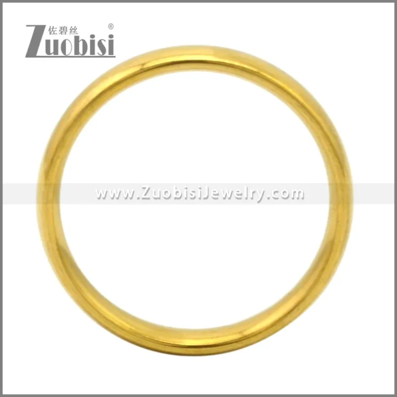 0.40CM Wide Gold Plated Stainless Steel Rings r009500G (price for 10pcs)
