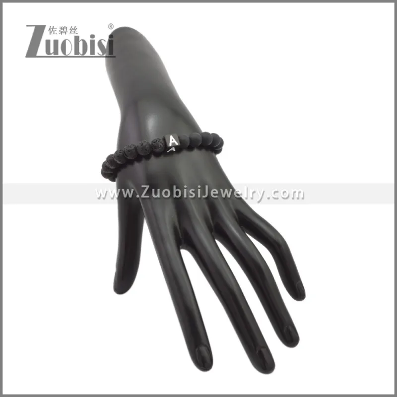 Natural Stone Lava Bead Bracelet b010356H1