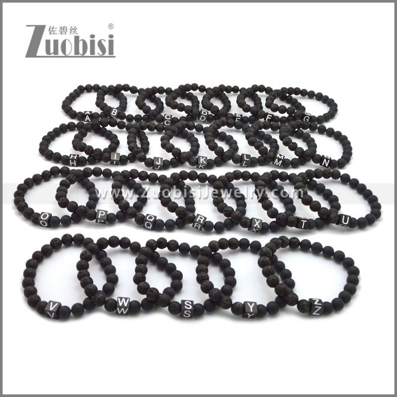 8mm Beads Lava Bracelets b010356H22