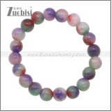 Purple Quartz Bead Adjustable Beaded Bracelet b010366C