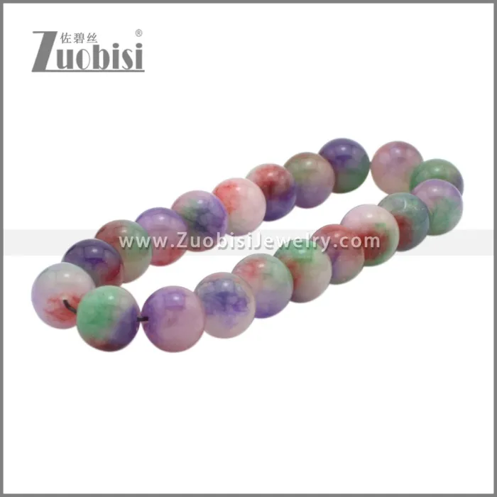 Purple Quartz Bead Adjustable Beaded Bracelet b010366C