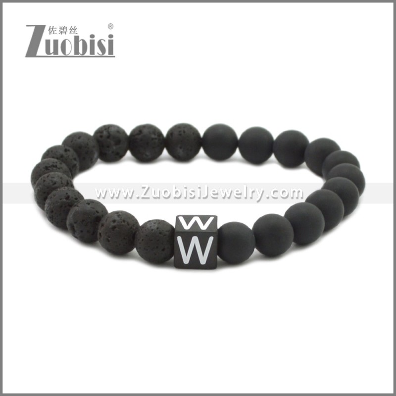 Volcanic Lava Rock Stone Bracelet b010356H23