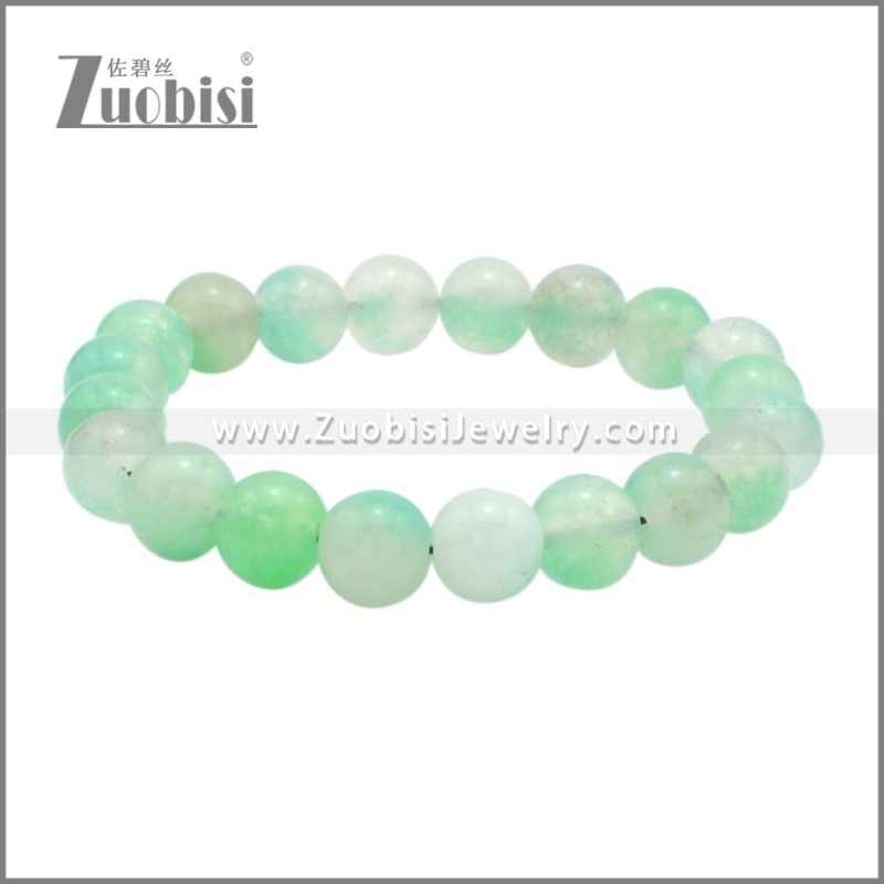 Crystal Healing Stone Bead String Bangle Bracelet b010367C