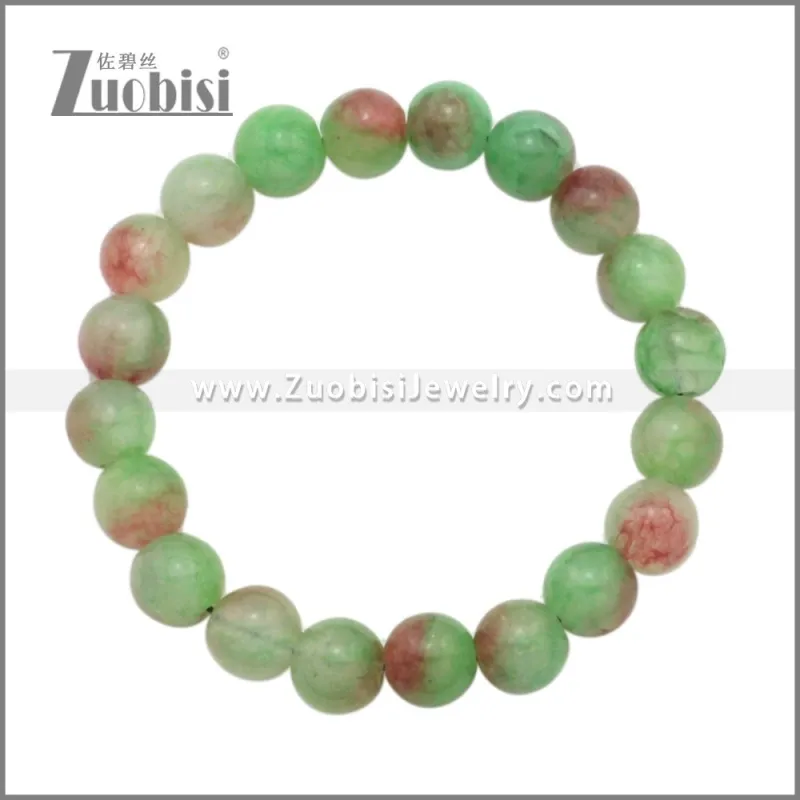Natural Stone Beaded Adjustable Bracelet b010370C