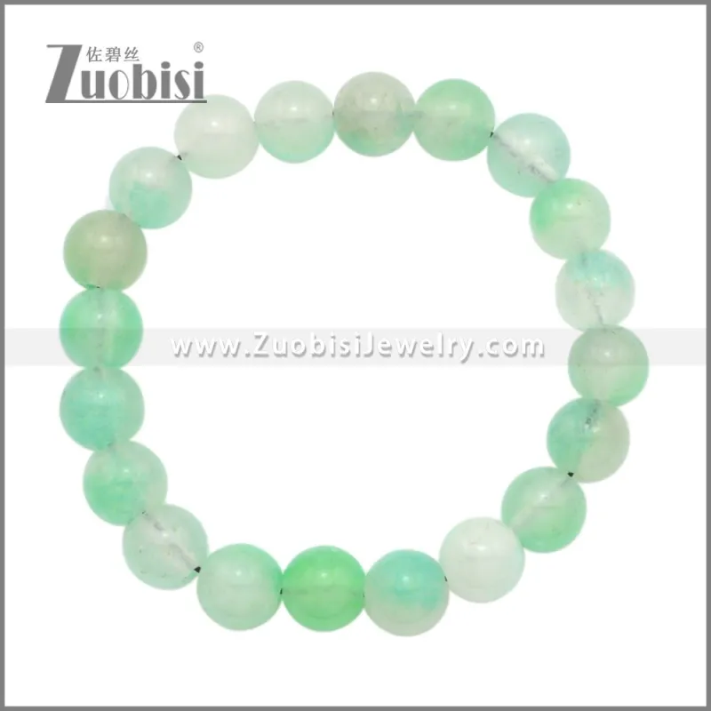 Crystal Healing Stone Bead String Bangle Bracelet b010367C