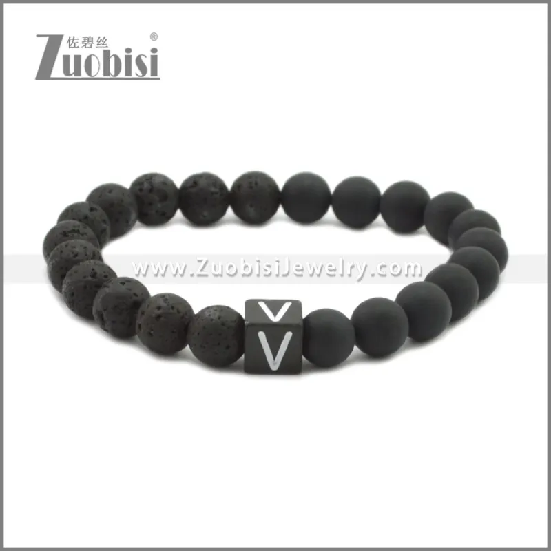 8mm Beads Lava Bracelets b010356H22