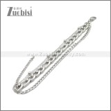 Stainless Steel Bracelets b010390S