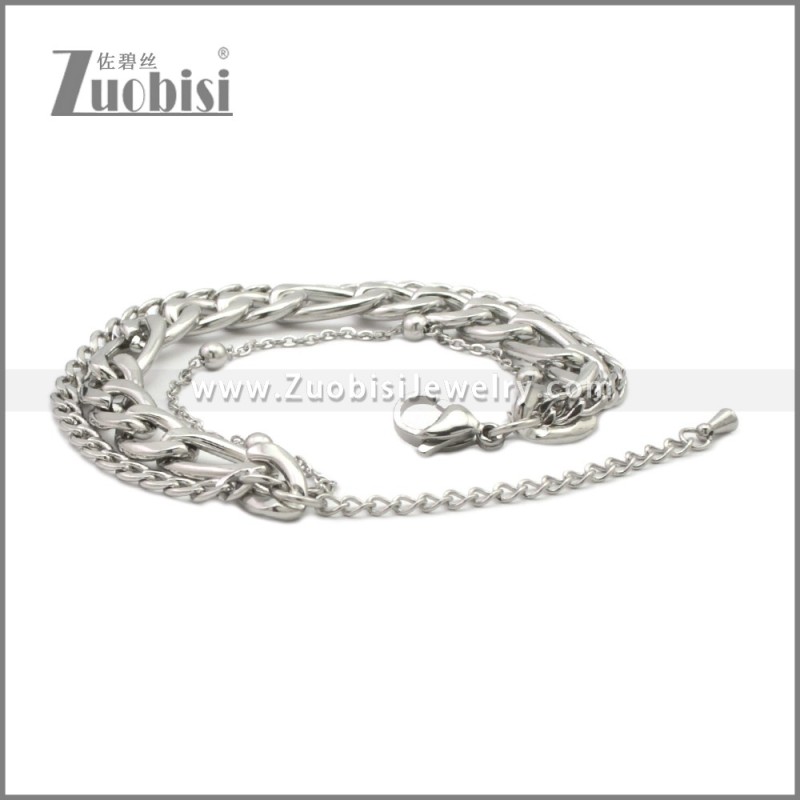 Stainless Steel Bracelets b010390S