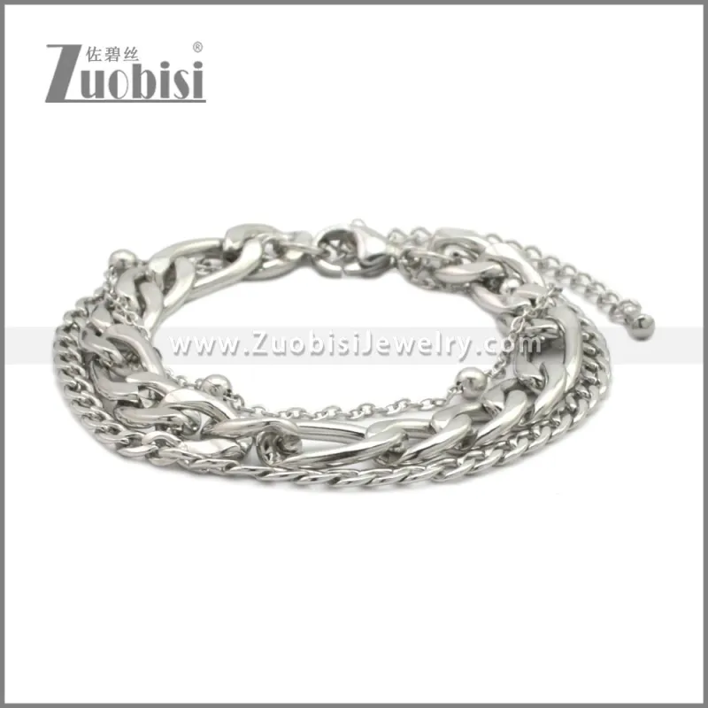 Stainless Steel Bracelets b010390S