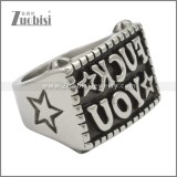 Stainless Steel Ring r009588SA