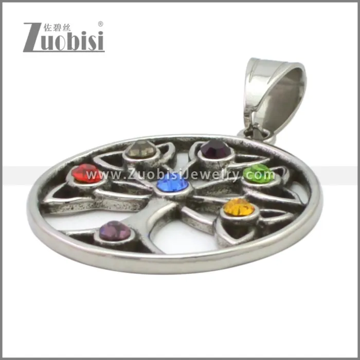 Stainless Steel Celtic Knot Tree of Life Charm p011537S