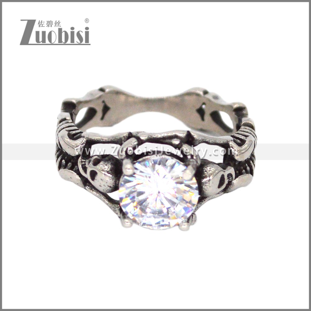 Stainless Steel Ring r009655 Zuobisi Jewelry
