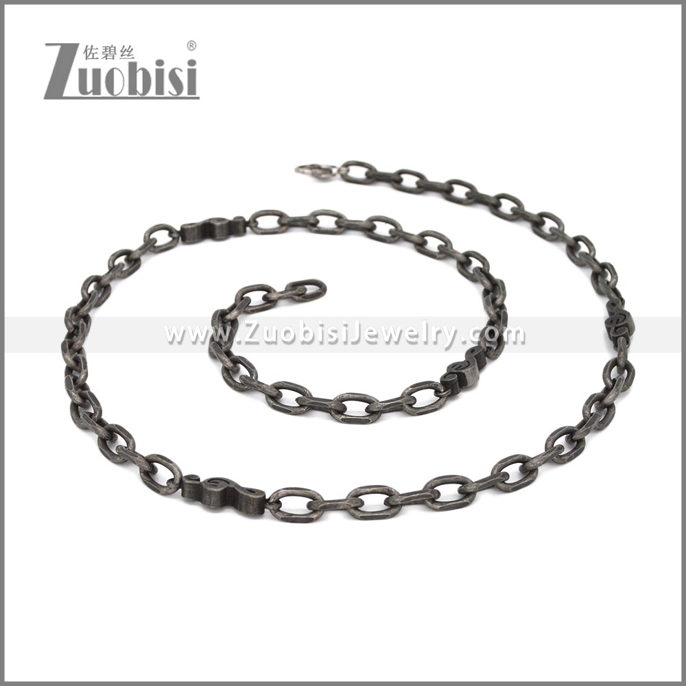 Stainless Steel Necklacen003395 Zuobisi Jewelry